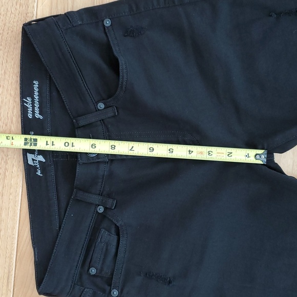 7FAM Ankle Gwenevere Distressed Mid Rise Jeans, Size 27 - Picture 12 of 16